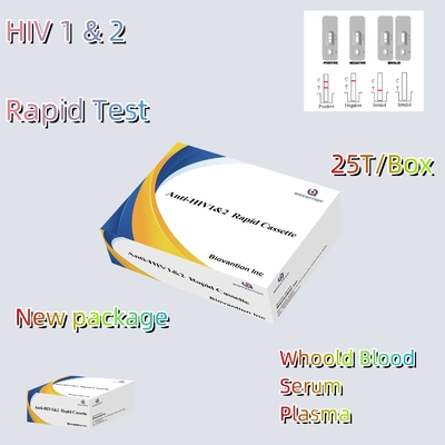 急速試験試料 HIV 1/2 検知試験 コロイド金方法 25 試験