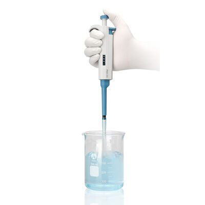 DLAB TopPette Single Channel Adjustable Micropipette with Ergonomic Lightweight Design, Clear Digital Volume Display, and Autoclavable Lower Part